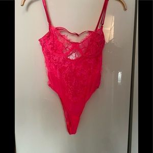 Medium Hot Pink Lingerie bodysuit